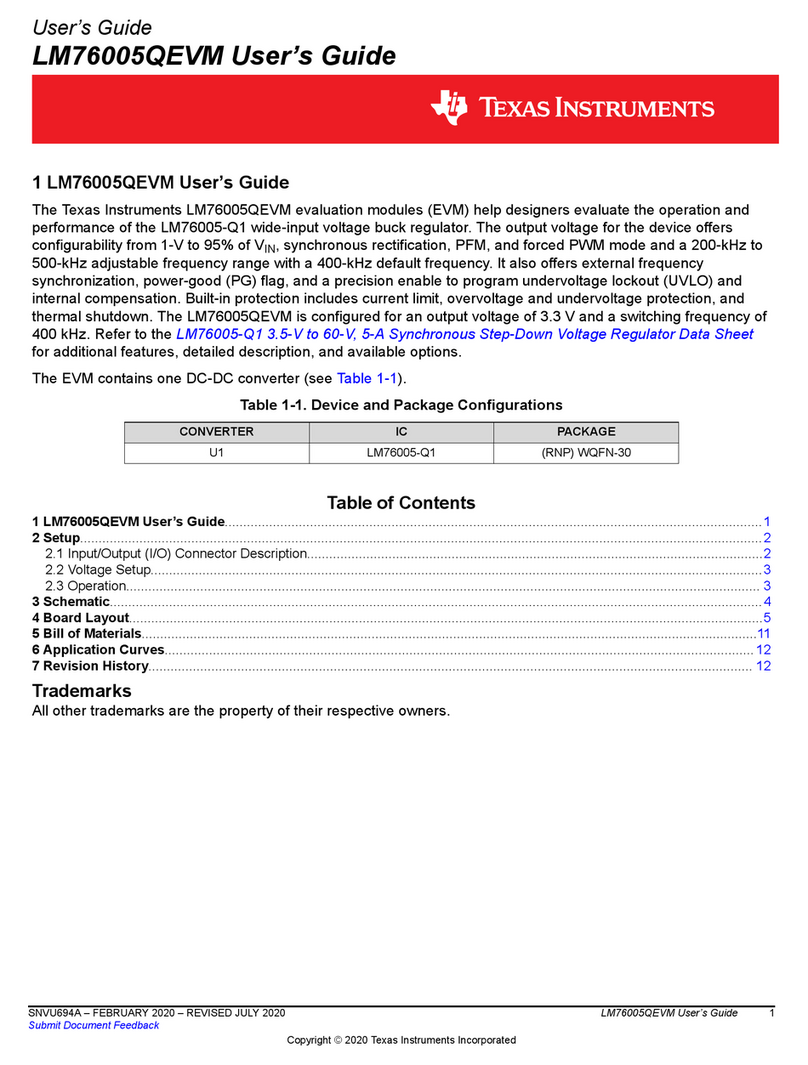 Texas Instruments LM76005QEVM User manual