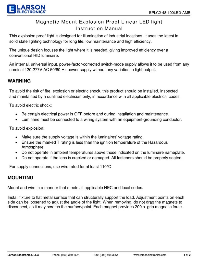 Larson Electronics EPLC2-48-100LED-AMB instruction manual