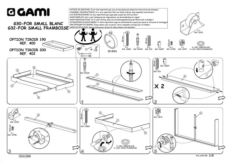 Gami OPTION TIROIR 190 400 User manual