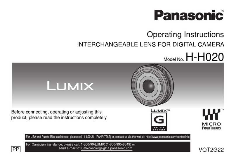 Panasonic Lumix G II H-H020AK User manual