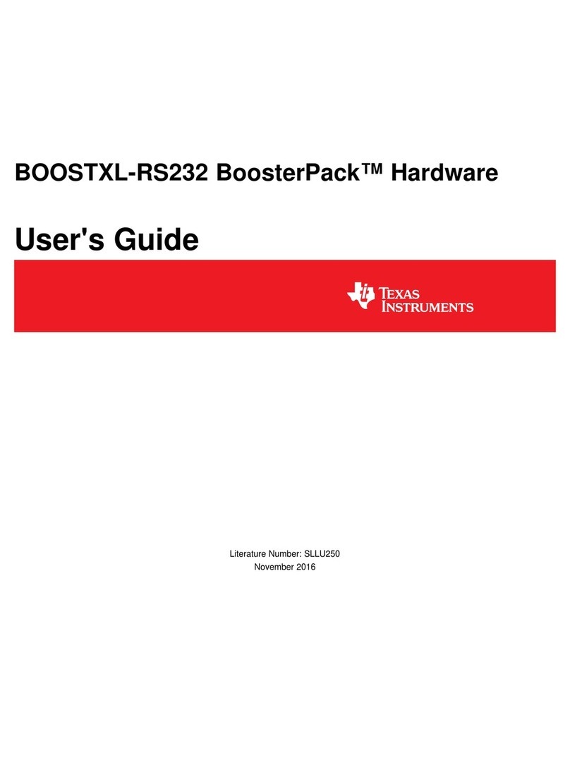 Texas Instruments BoosterPack BOOSTXL-RS232 User manual