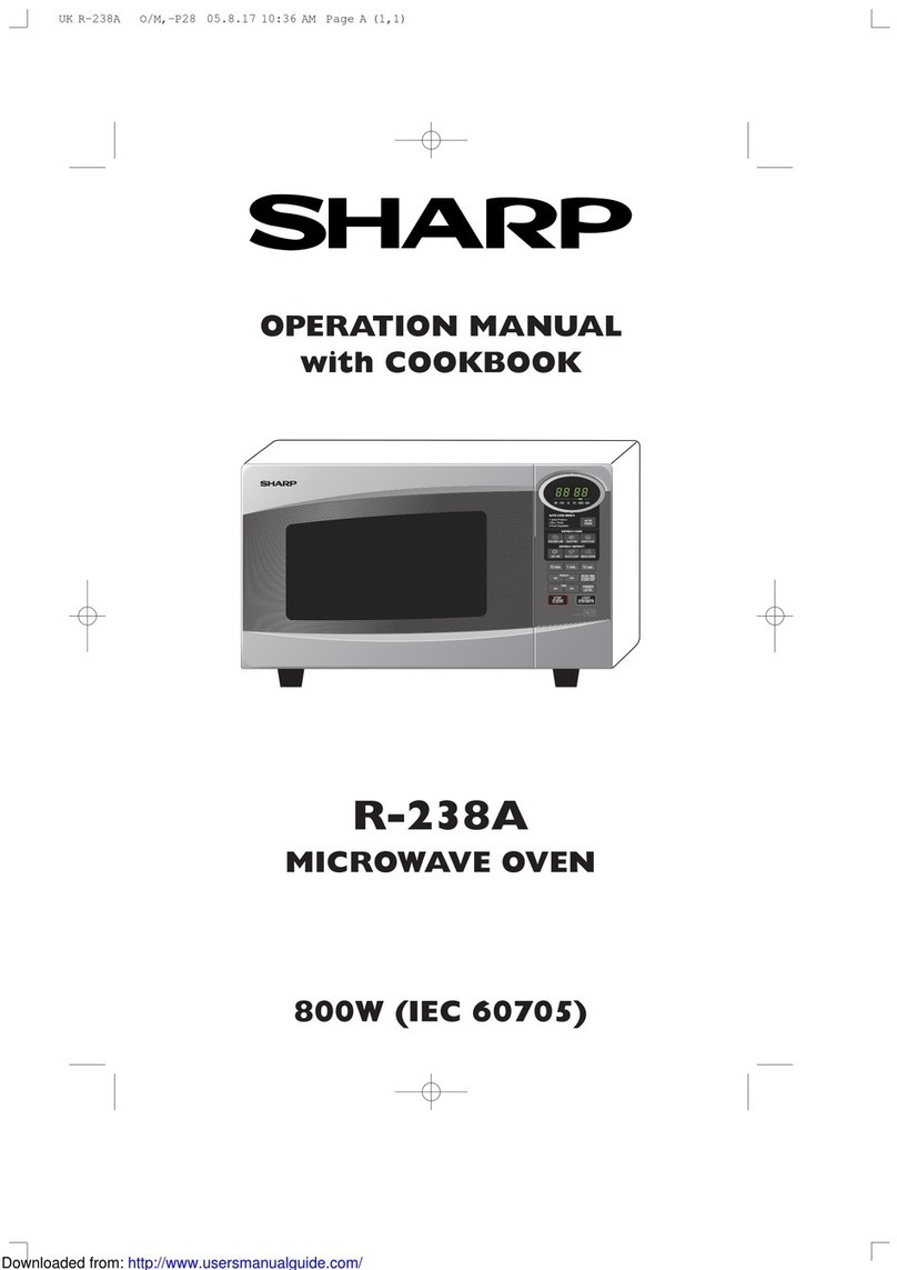Sharp R-238A Instruction Manual