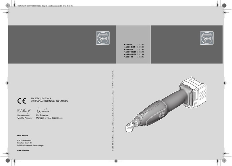 Fein ASW 10-6-2ST User manual