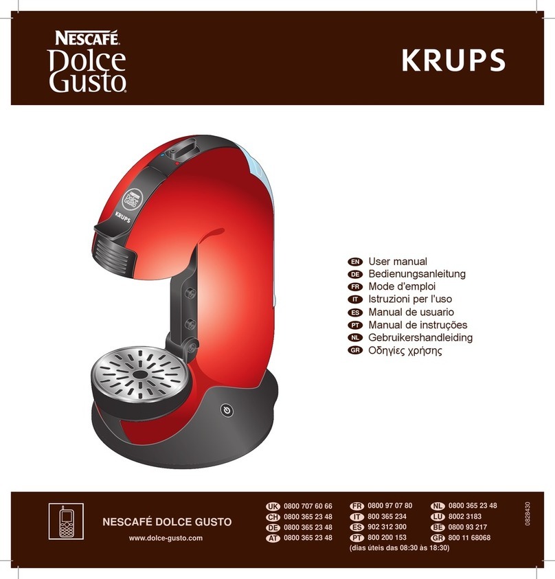 Krups Nescafe Dolce Gusto Fontana User manual