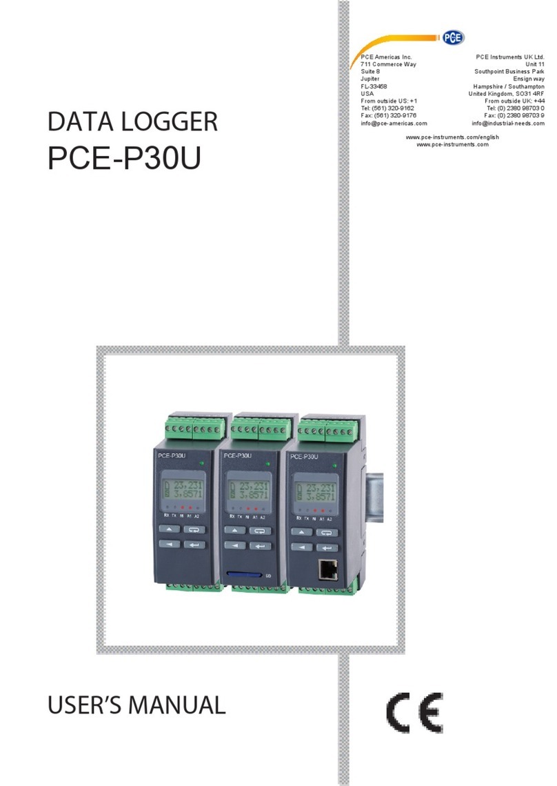 PCE Instruments PCE-P30U User manual PCE Instruments PCE-P30U User manual