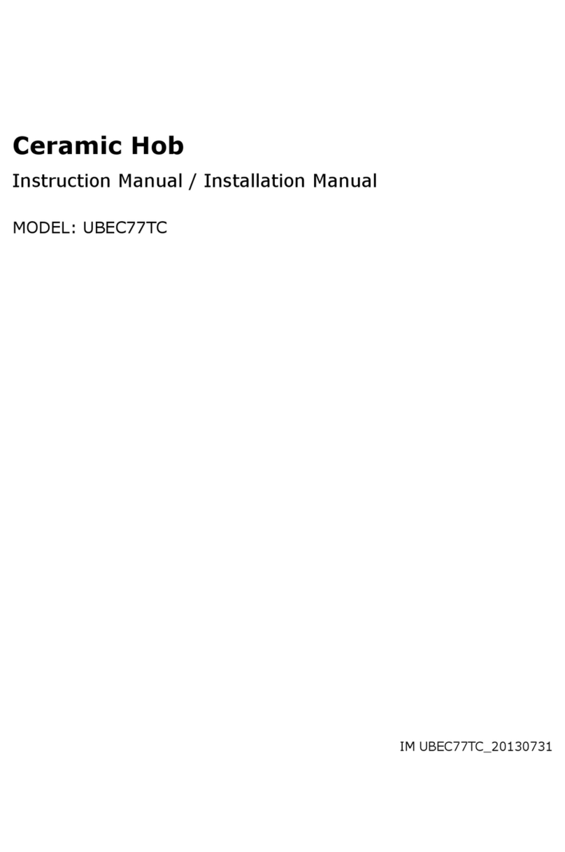 Reeva UBEC77TC instruction manual