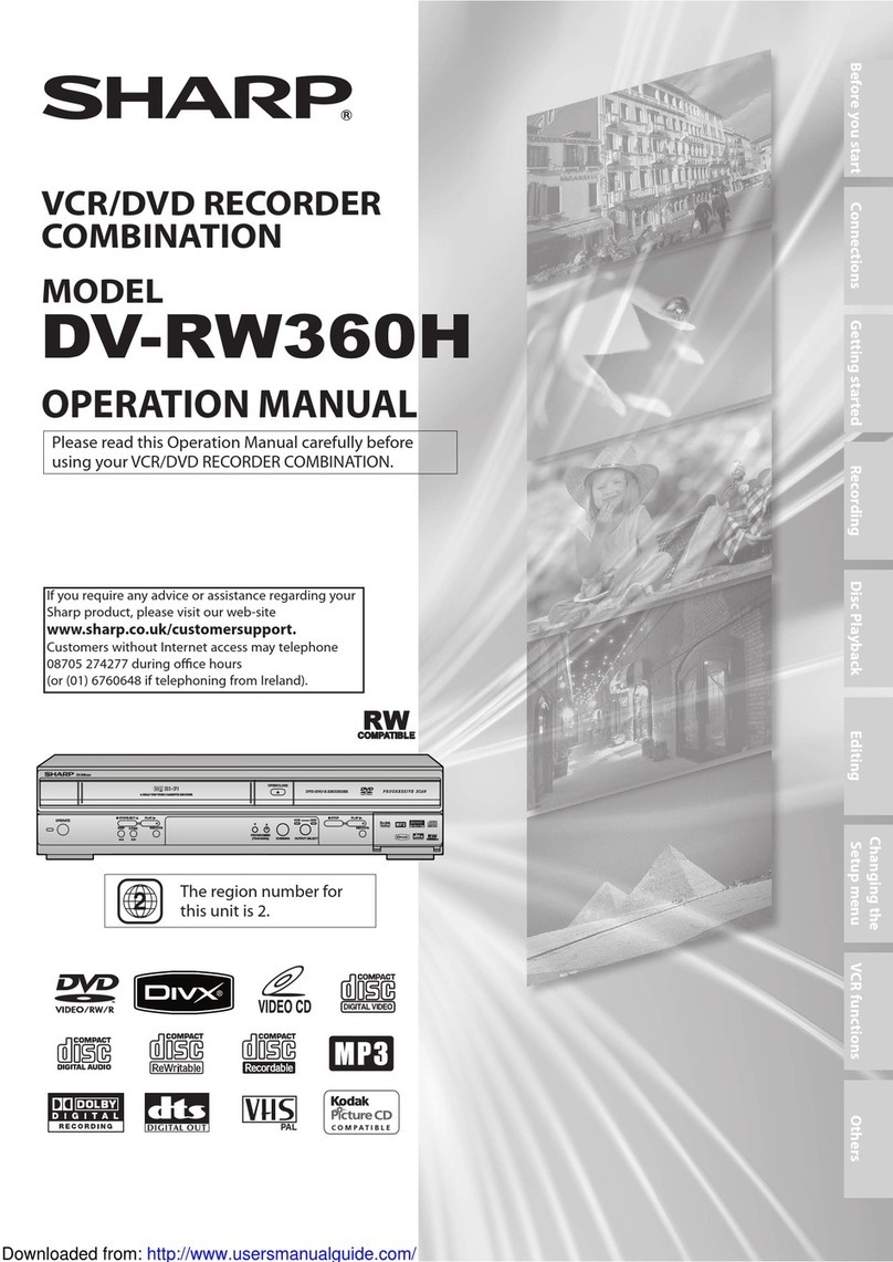 Sharp DV-RW360H User manual