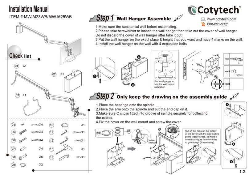 Cotytech MW-M23WB installation manual