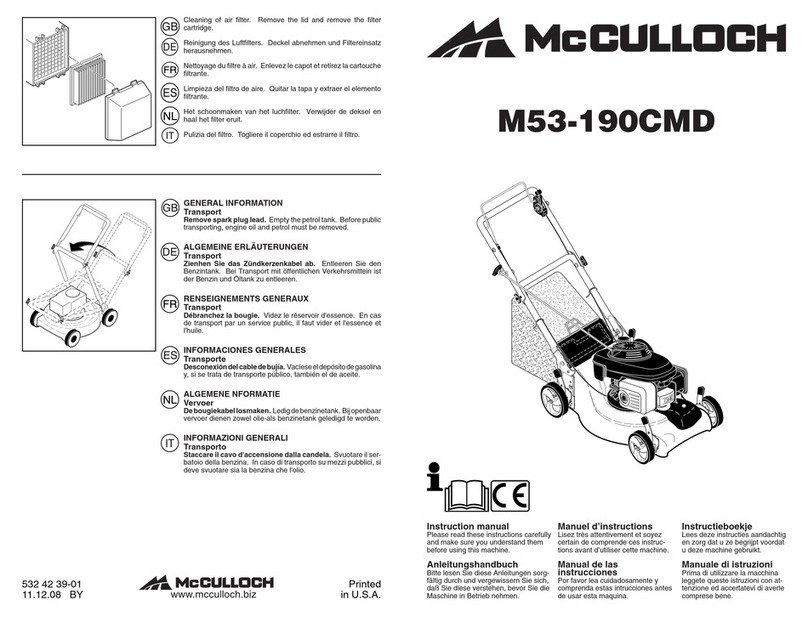 McCulloch M53-190CMD instruction manual