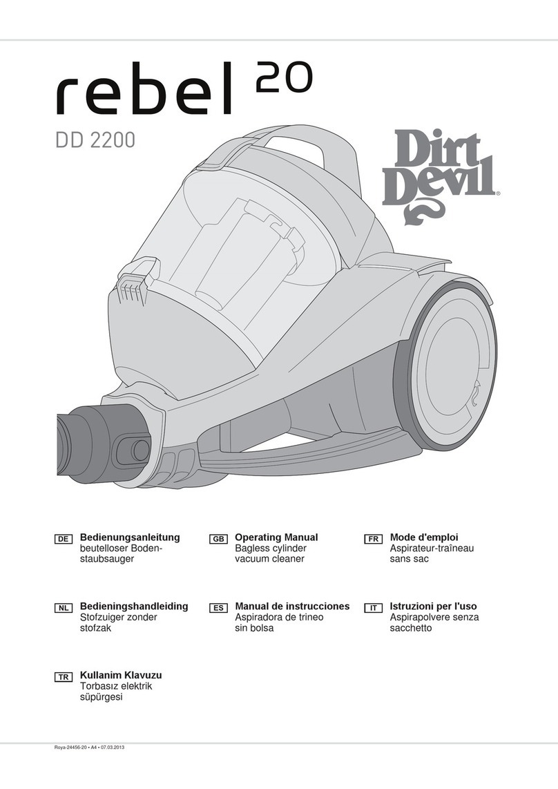 Dirt Devil REBEL 20 User manual