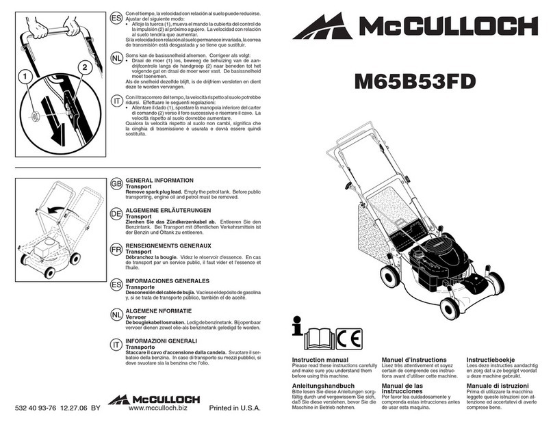 McCulloch M65B53FD instruction manual