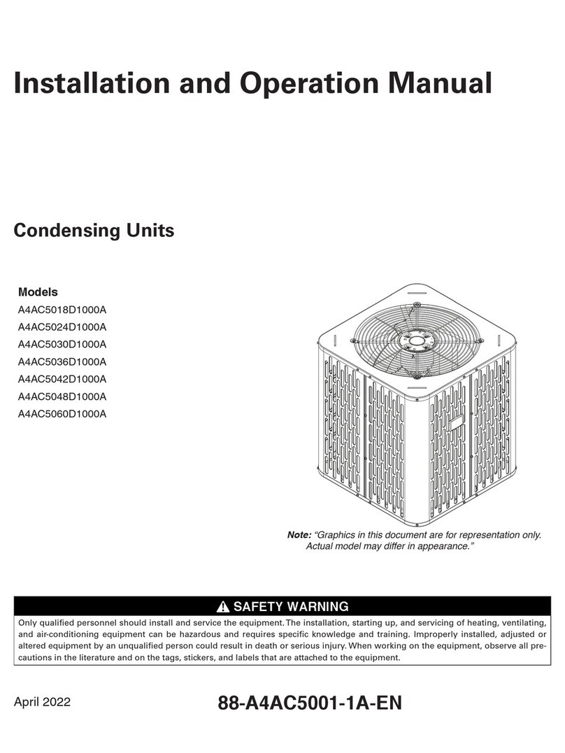 Trane A4AC5018D1000A User manual