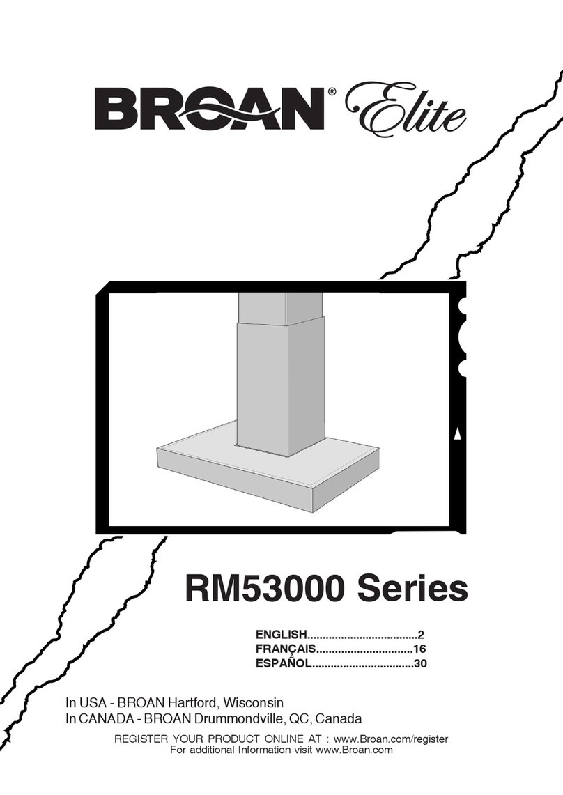 Broan RM534204 manual
