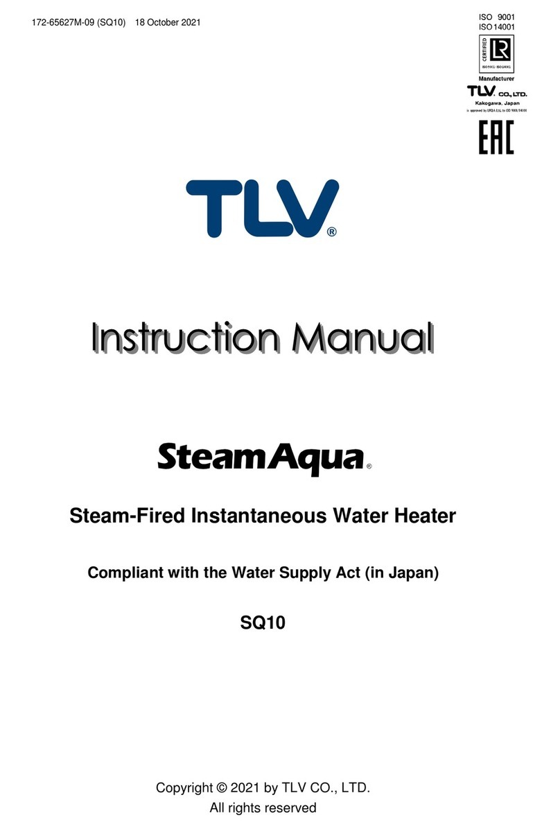 TLV SteamAqua SQ10 instruction manual