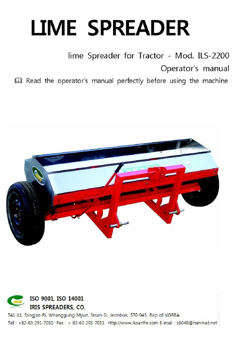 IRIS Spreaders ILS-2200 Operator's manual IRIS Spreaders ILS-2200 Operator's manual