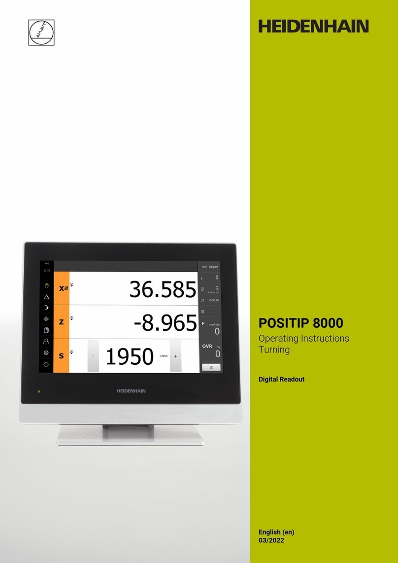 HEIDENHAIN POSITIP 8000 Series User manual