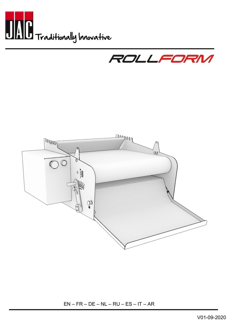 JAC Rollform Translation of original user instructions
