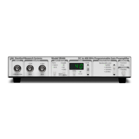 SRS Labs SR446 manual