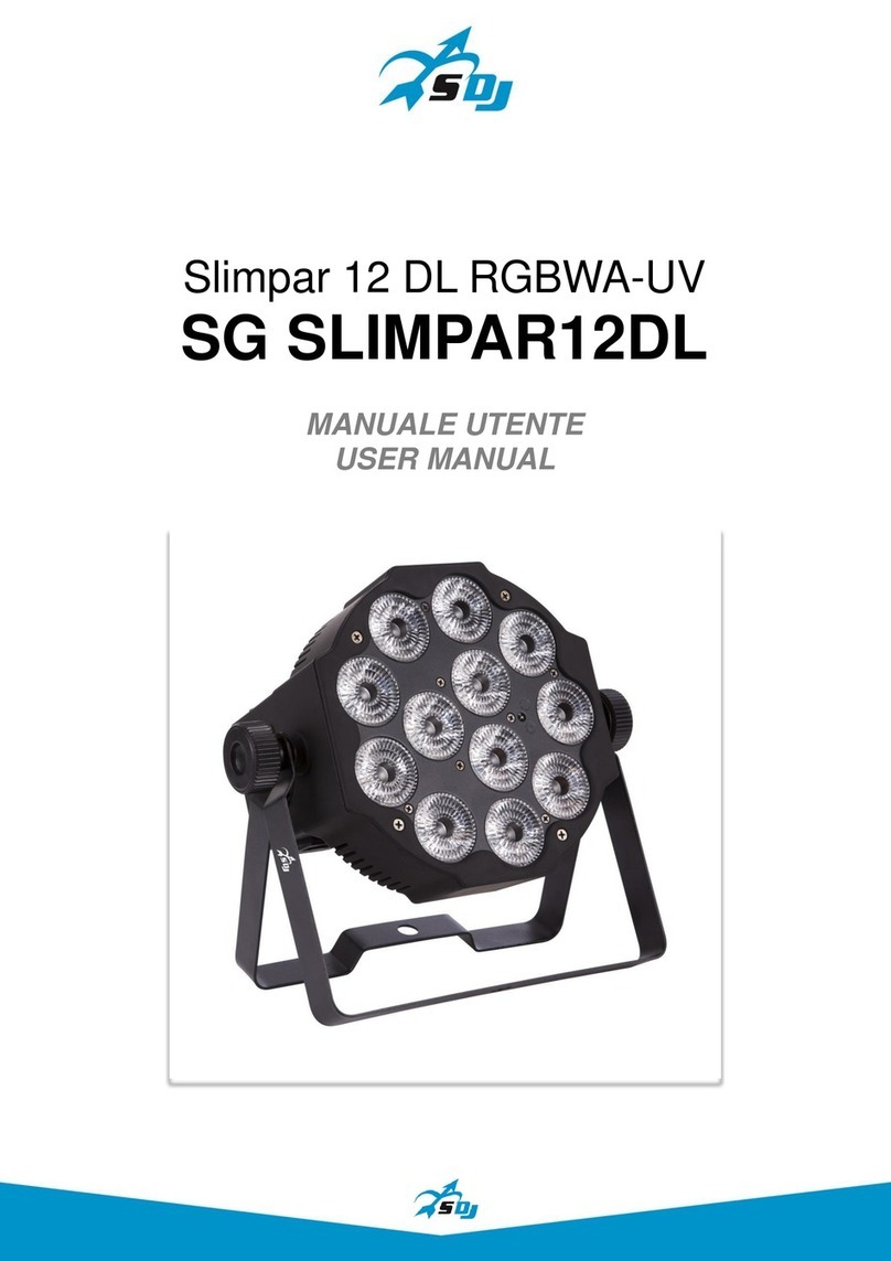 SDJ SG SLIMPAR12DL user manual