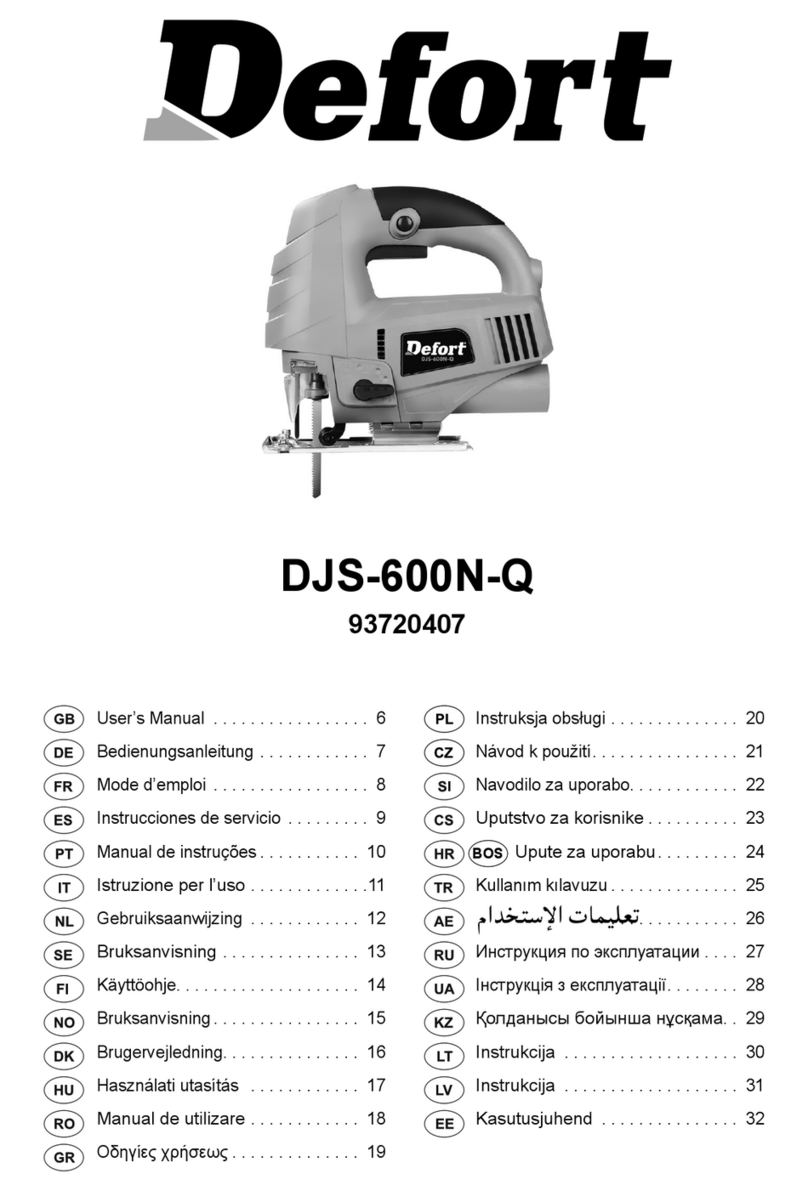 Defort DJS-600N-Q User manual