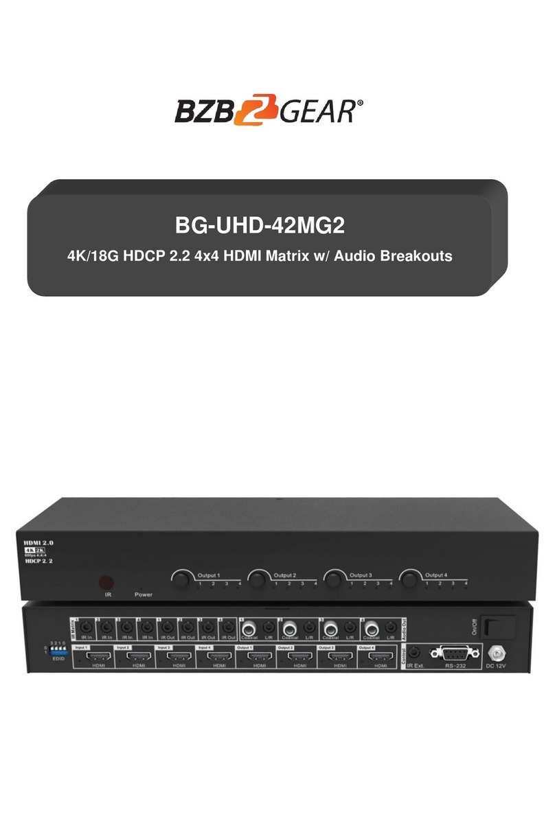 BZB Gear BG-UHD-42MG2 manual