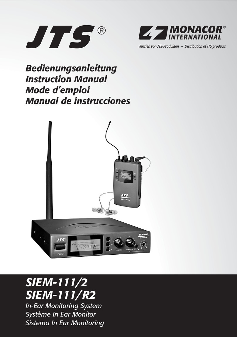 Monacor JTS SIEM-111/2 User manual