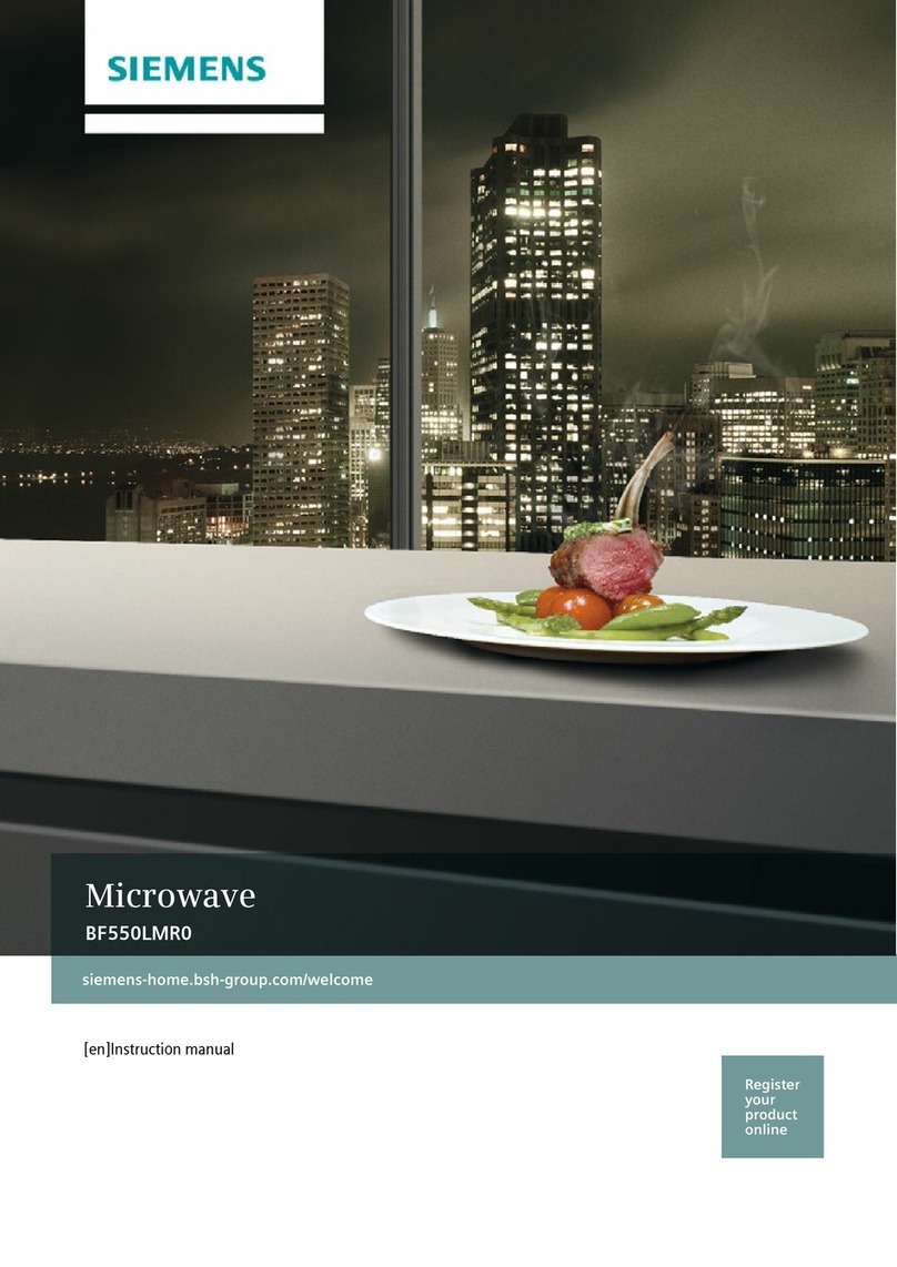 Siemens BF550LMR0 instruction manual