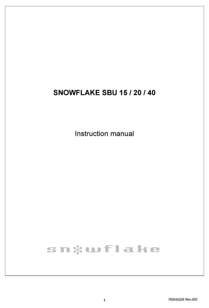 Hoshizaki Snowflake SBU 15 H instruction manual