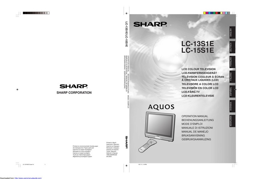 Sharp Aquos LC-15S1E User manual