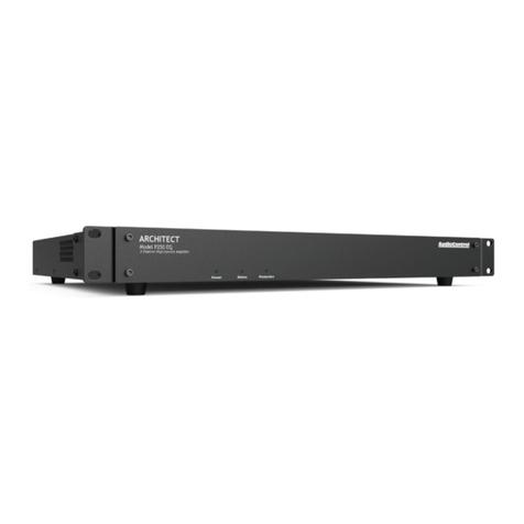 Audio Control ARCHITECT P250 EQ User manual