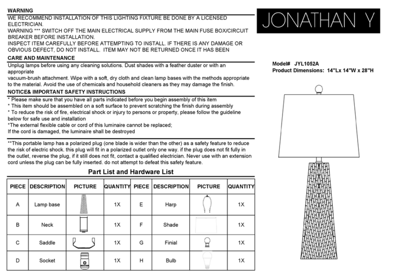 JONATHAN Y JYL1052A User manual JONATHAN Y JYL1052A User manual