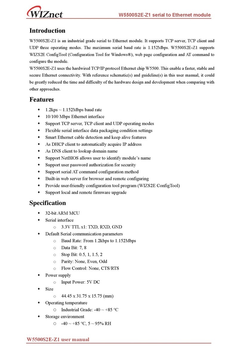 Wiznet W5500S2E-Z1 manual