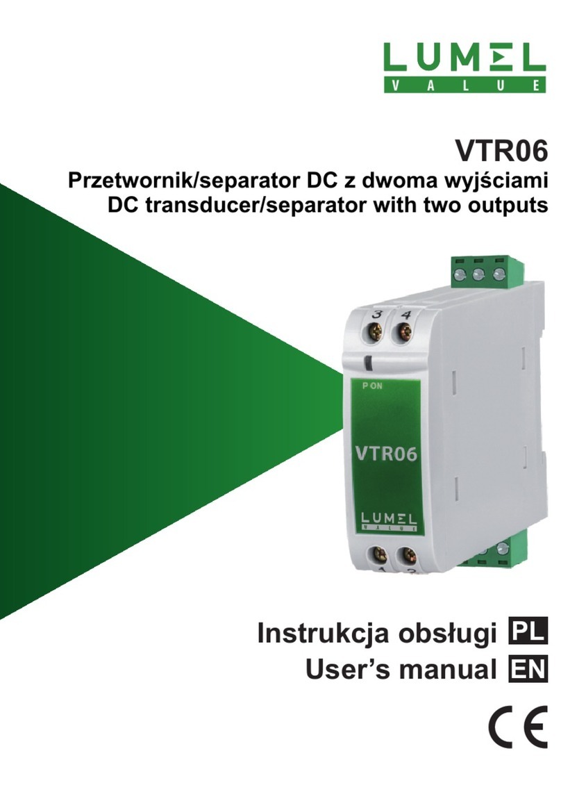 Lumel VTR06 User manual