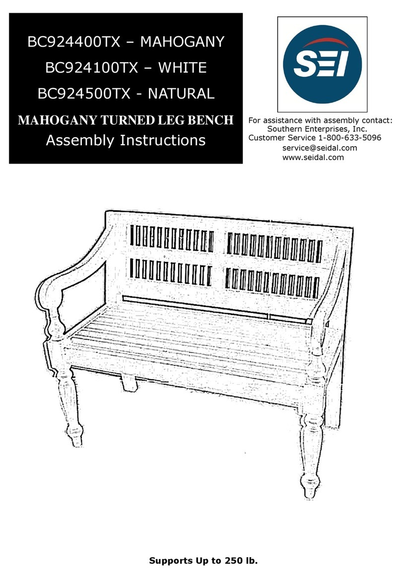 SEI BC924100TX Assembly instructions