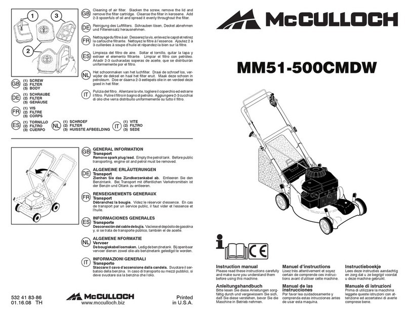 McCulloch MM51-500CMDW instruction manual