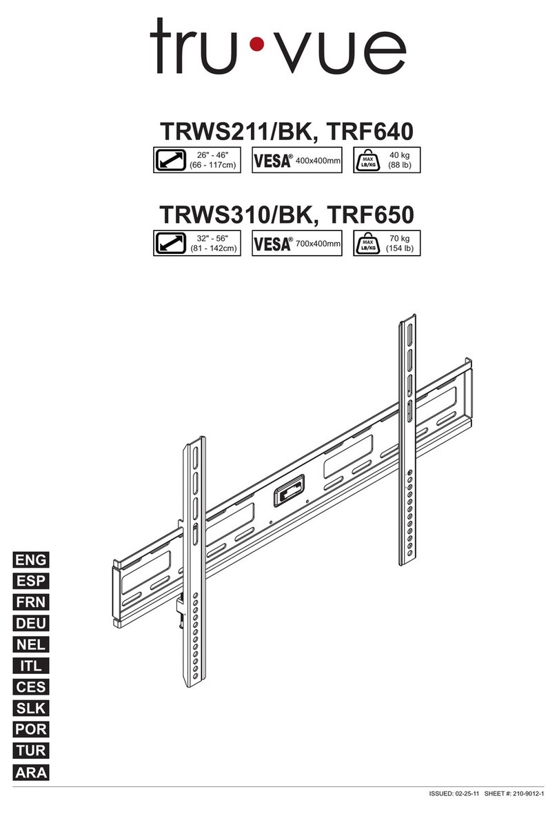 Tru Vue TRWS211/BK User manual Tru Vue TRWS211/BK User manual