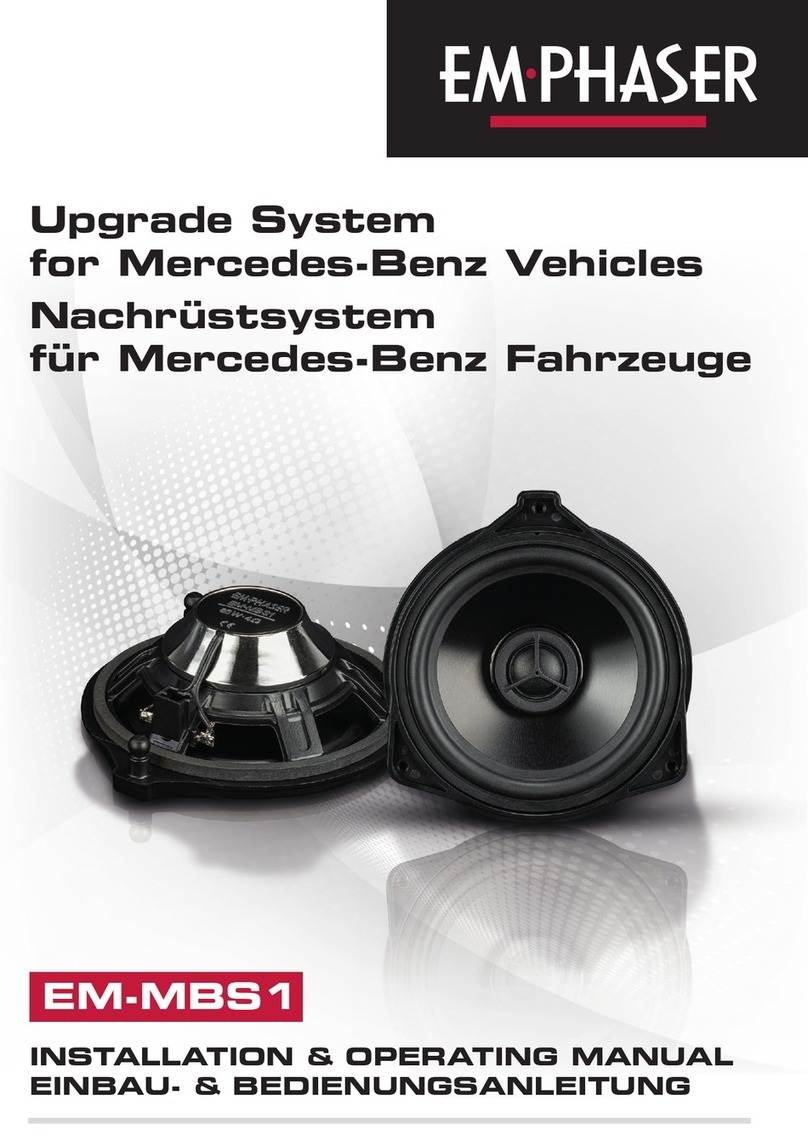 EMPHASER EM-MBS1 Installation & operating manual