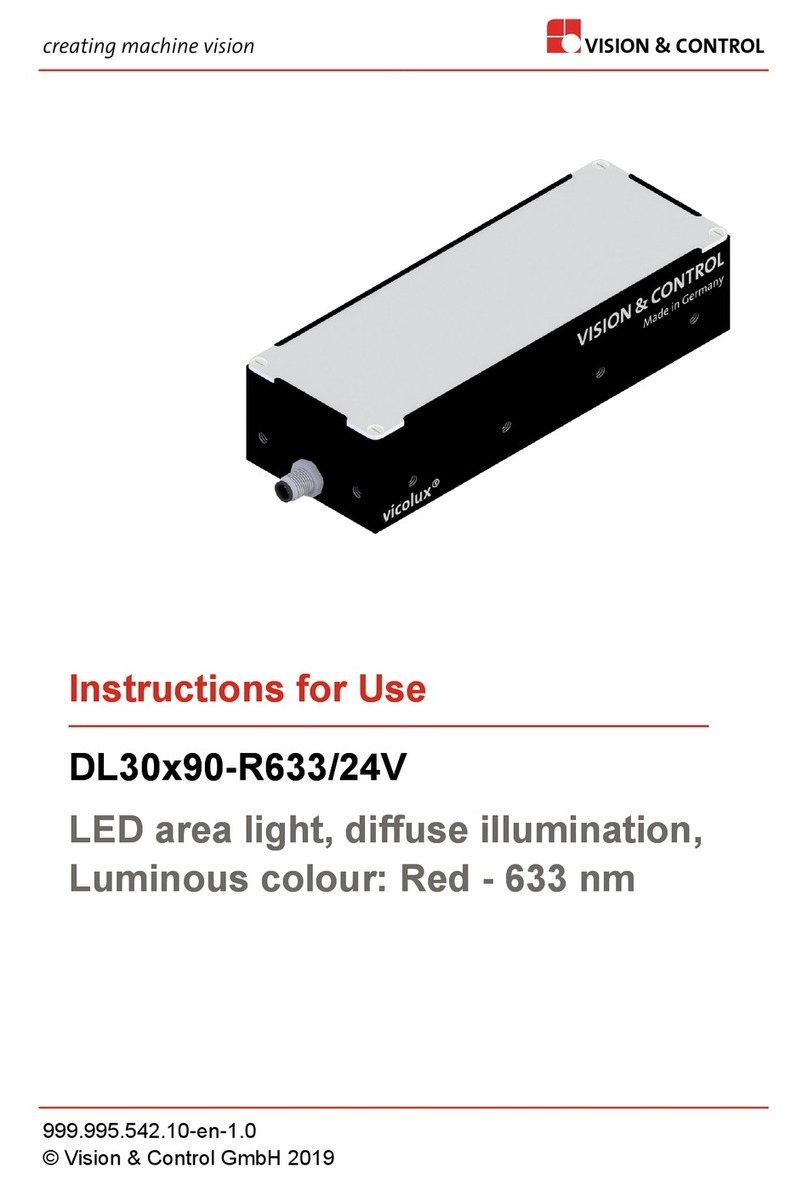 Vision & Control DL30x90-R633/24V User manual