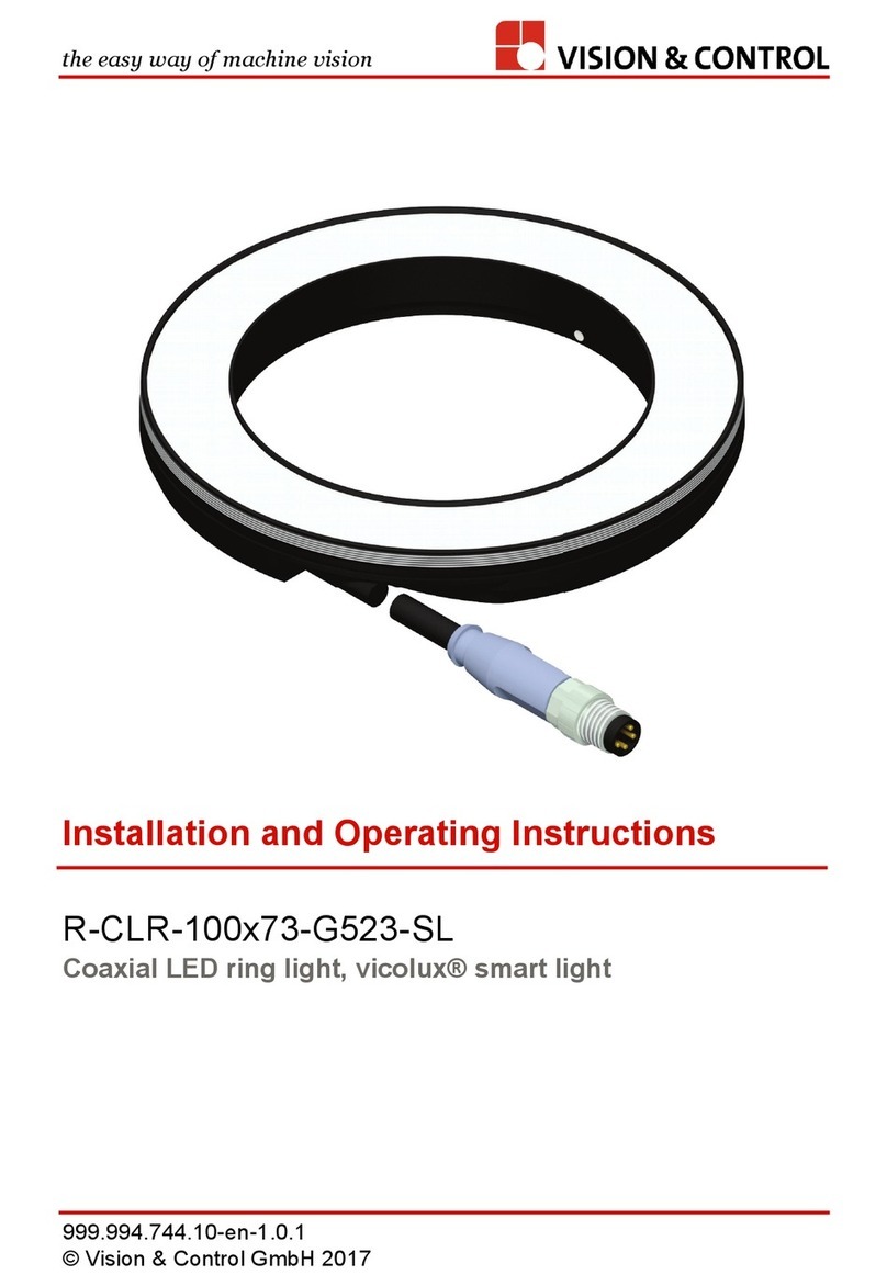 Vision & Control R-CLR-100x73-G523-SL Installation and operating instructions