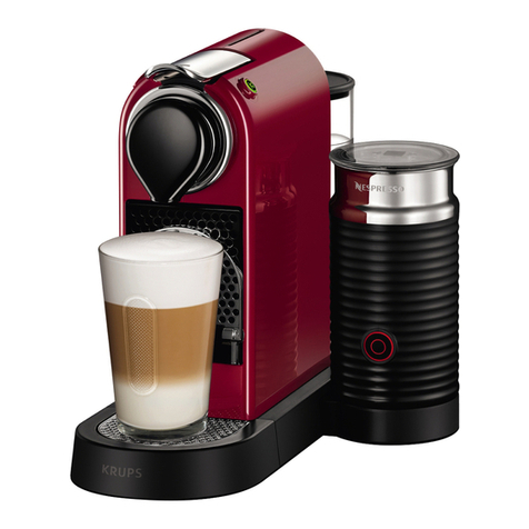 Krups Nespresso Citiz&Milk XN760 User manual