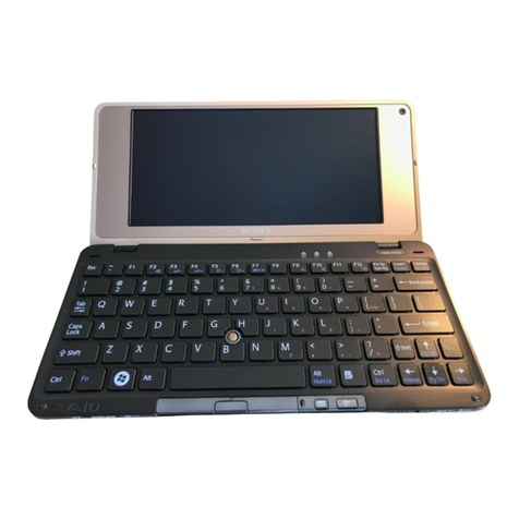 Sony VAIO VGN-P25G Operating instructions