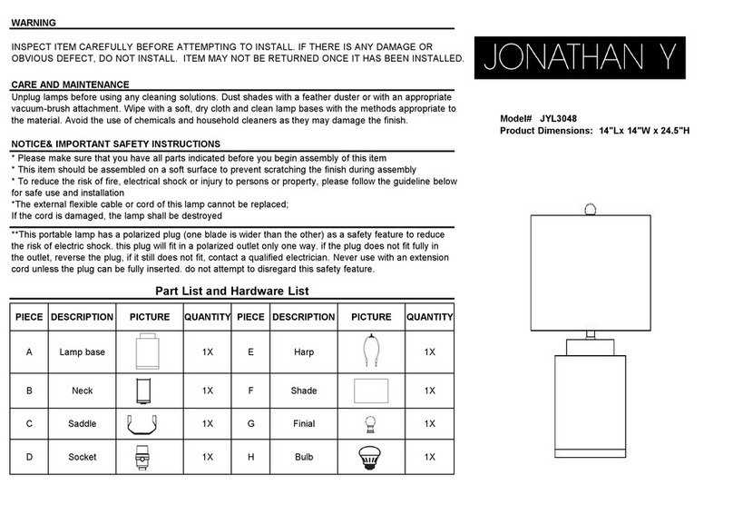 JONATHAN Y JYL3048 quick start guide