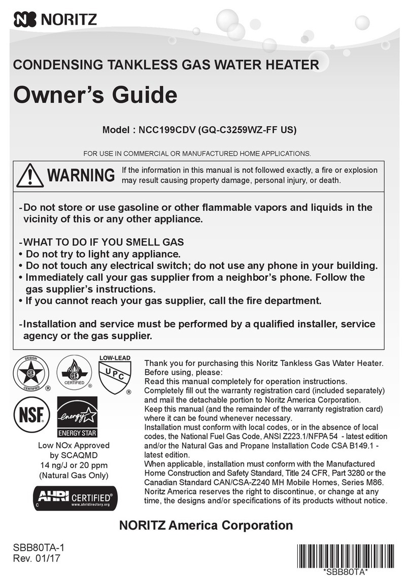 Noritz GQ-C3259WZ-FF US User manual