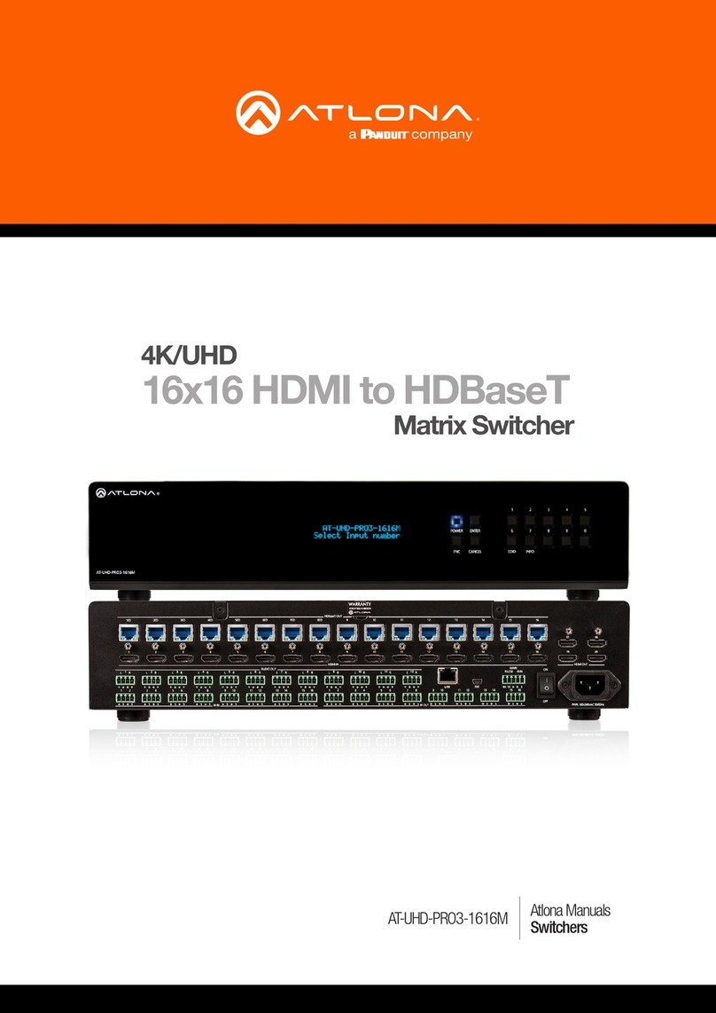 Atlona AT-UHD-PRO3-1616M User manual