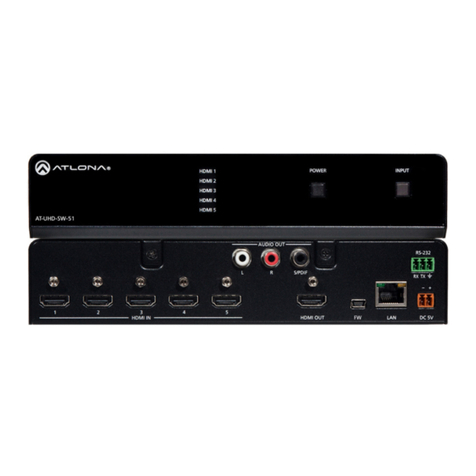 Panduit ATLONA AT-UHD-SW-52 User manual