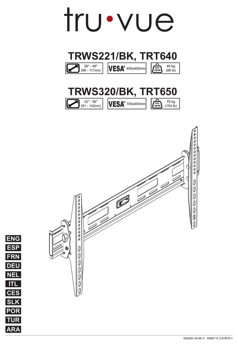 Tru Vue TRWS221/BK User manual Tru Vue TRWS221/BK User manual