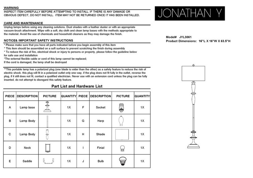 JONATHAN Y JYL3061 quick start guide