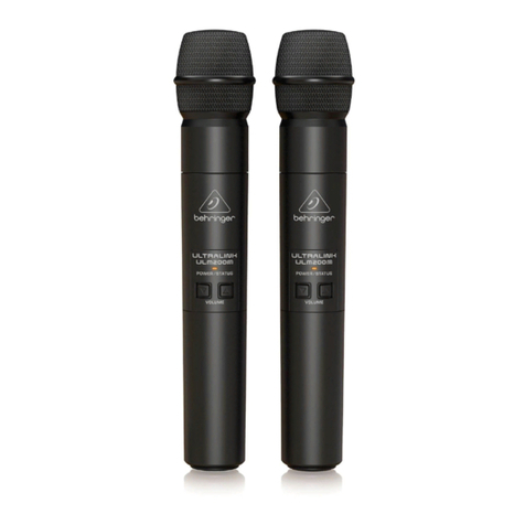 Behringer ULTRALINK ULM202USB User manual