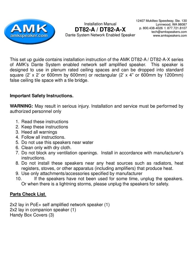 AMK DT82-A-X installation manual