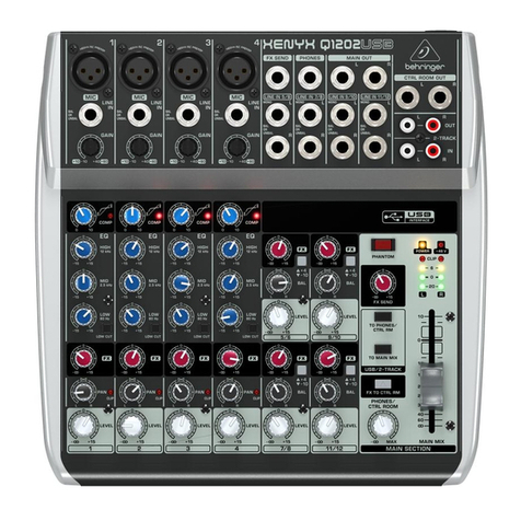 Behringer XENYX Q1202USB User manual